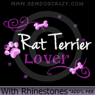 Rhinestones Rat Terrier Shirts