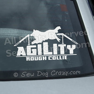 Collie Agility Dog Walk Window Stickers