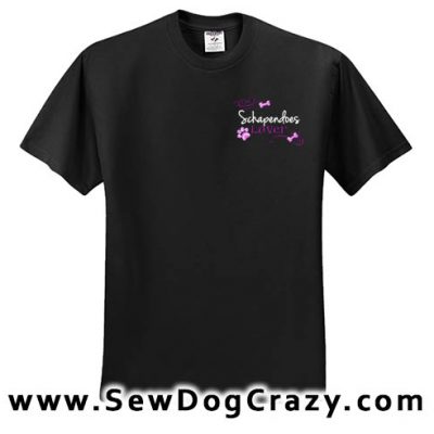 Embroidered Schapendoes Lover Tshirts