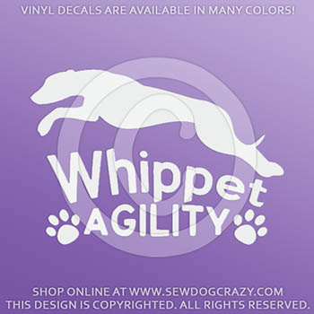 Whippet Agility Vinyl Decal