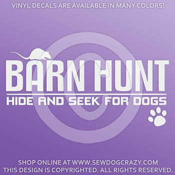 Barn Hunt Vinyl Stickers