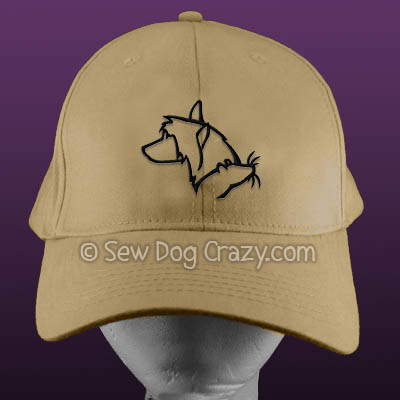Embroidered Chinese Crested and Rat Hat