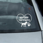 I Love Border Terriers Decals