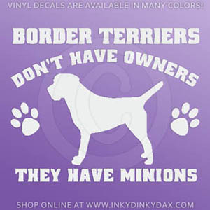 Funny Border Terrier Decal