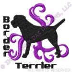 Cool Border Terrier Embroidery Gifts