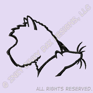 Cairn Terrier Ratting Embroidery