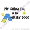 Shiba Inu Agility Embroidery Apparel