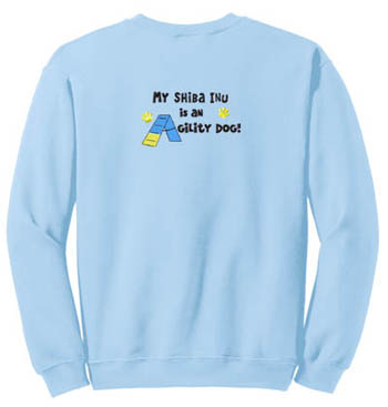 Embroidered Shiba Inu Agility Sweatshirt