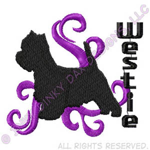 Tribal Westie Embroidery Gifts