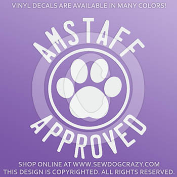 American Staffordshire Terrier Approved Decal