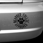Bearded Collie Approved Decals