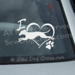Italian Greyhound Dog Sports Window Decals