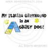 Italian Greyhound Agility Shirts