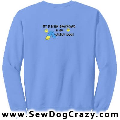 Italian Greyhound Agility Sweatshirts