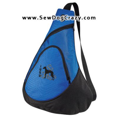 Cool Embroidered Italian Greyhound Bag