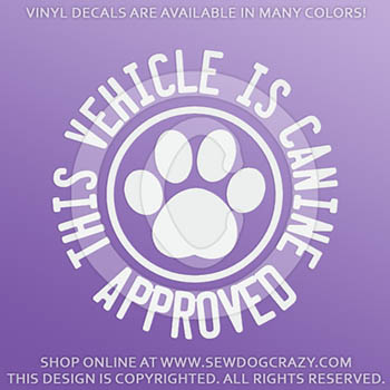 Canine Approved Vinyl Sticker