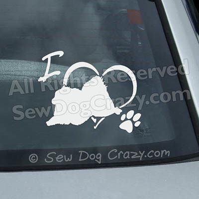 Pomeranian Dog Sports Window Stickers
