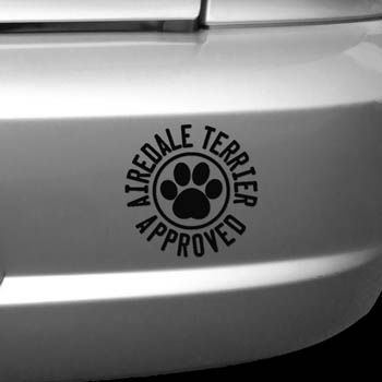 Airedale Terrier Approved Decal