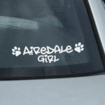 Airedale Girl Decal