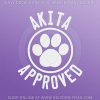 Akita Approved Decal