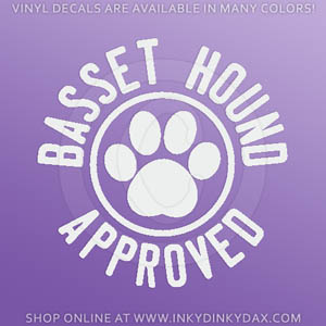 Basset Hound Approved Decal