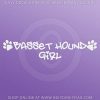 Basset Hound Girl Decal