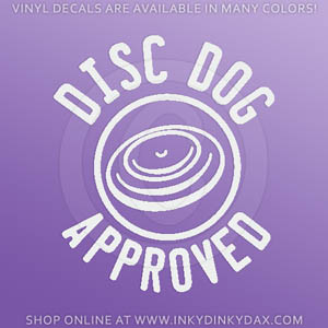 Disc Dog Approved Decal