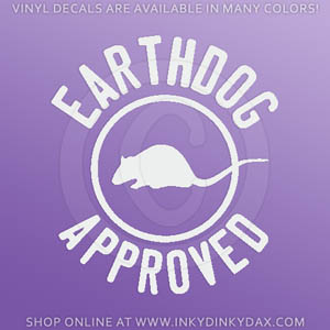 Earthdog Approved Decal