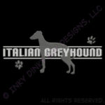 Italian Greyhound Embroidery