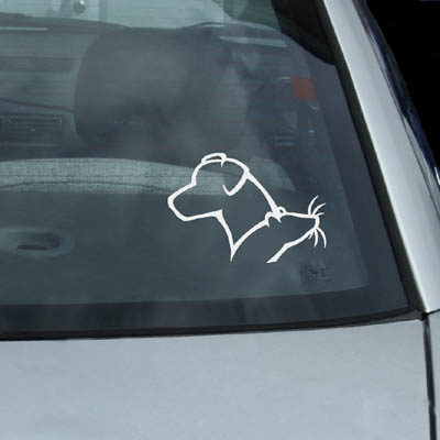 Jack Russell Terrier Rat Decal