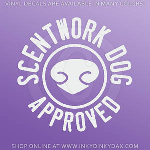Scent work Dog Approved Decal