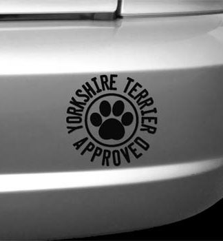 Yorkie Approved Decal