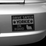Drive Safe Yorkie Decals