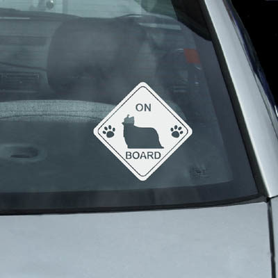 Yorkie On Board Decal