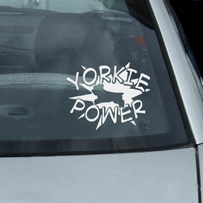 Yorkie Power Decal