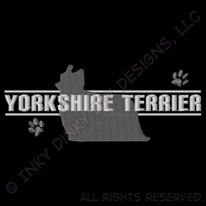 Yorkie Embroidered Apparel