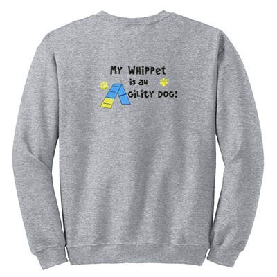 Whippet Agility Dog Sweatshirt