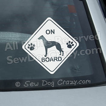 Whippet On Board Car Decals