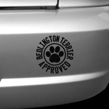 Bedlington Terrier Approved Decal