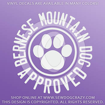 Bernese Mountain Dog Vinyl Decals