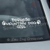 Bernese Mountain Dog Girl Vinyl Decals