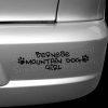 Bernese Mountain Dog Girl Decals