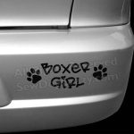Boxer Girl Car Decals