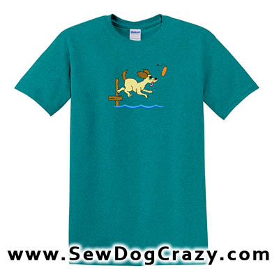 Embroidered Cartoon Dock Diving Tshirts