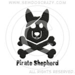 Embroidered German Shepherd Pirate Gifts