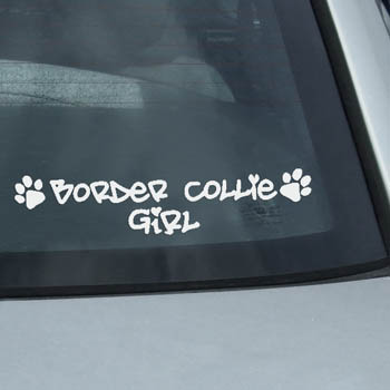Border Collie Girl stickers