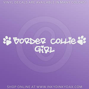 Border Collie Girl sticker