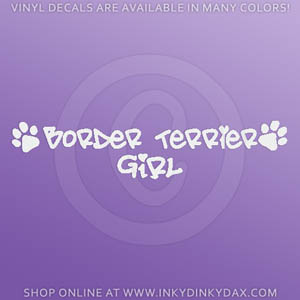 Border Terrier Girl Sticker