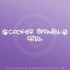 Cocker Spaniel Girl Decals