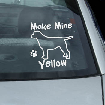 Yellow Lab Decal
